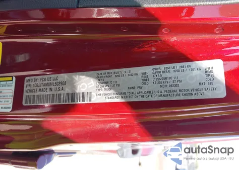 2021 Jeep Gladiator Texas Trail 4X4 from USA, damaged, VIN 1C6JJTAM8ML603908